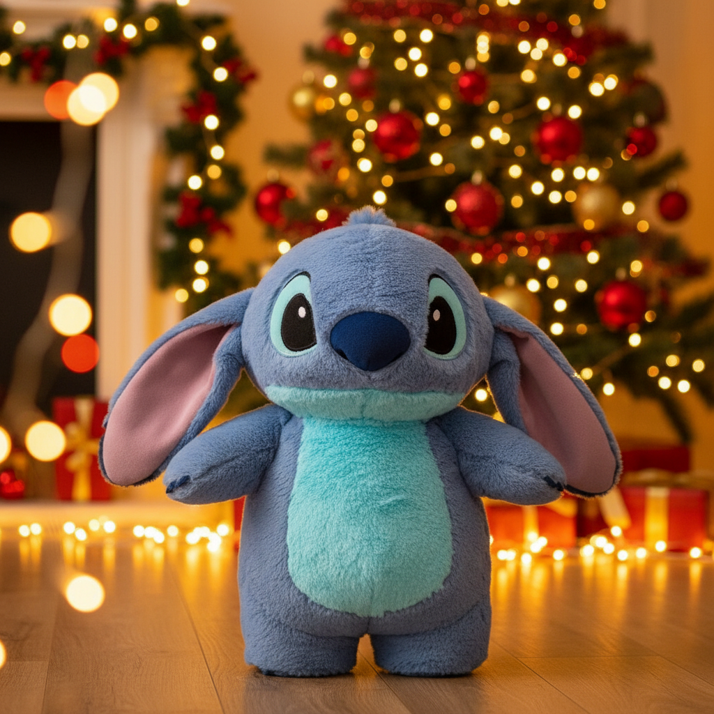 Stitch Plush Christmas Scene